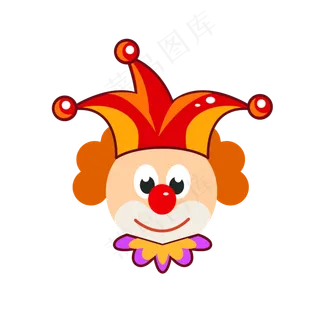 矢量手绘免扣小丑,免抠元素