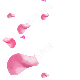 粉色玫瑰花瓣