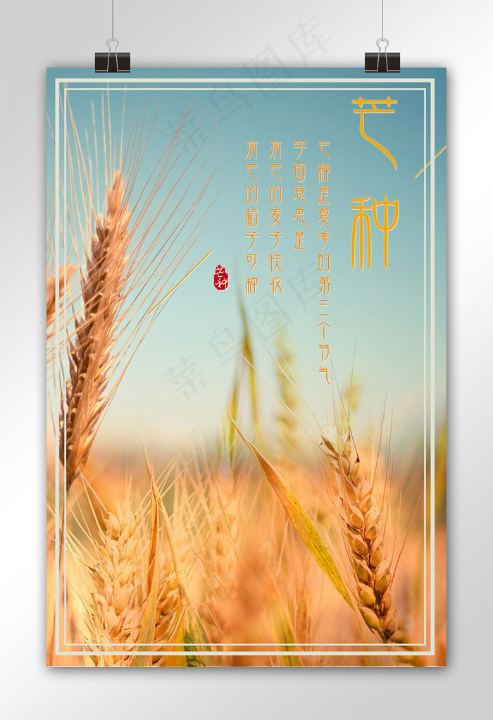二十四节气芒种节气海报