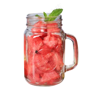 新鲜的西瓜饮料免抠图