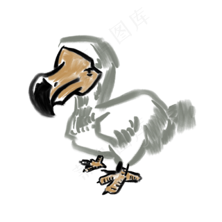 水墨写意鸟儿写实小鸟绘画,免抠元素