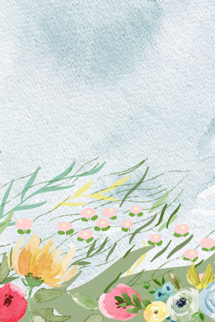 惊蛰花草psd分层banner(3545*5315px 	      )psd模版下载