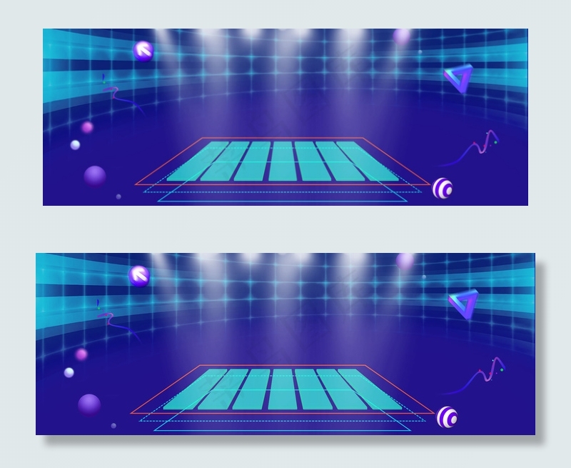 蓝色简约科技渐变banner