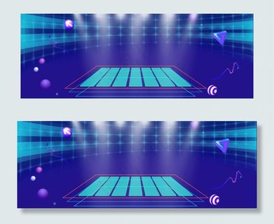 蓝色简约科技渐变banner