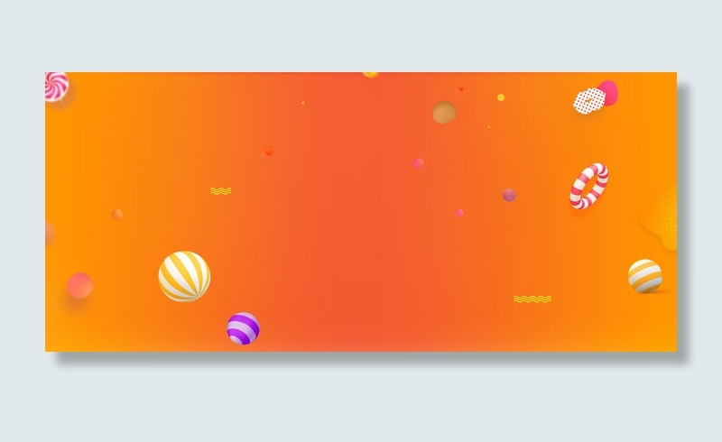 橙色电商促销背景