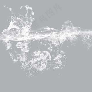 清水水效果水花元素,免抠元素