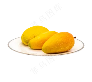 一盘水果芒果