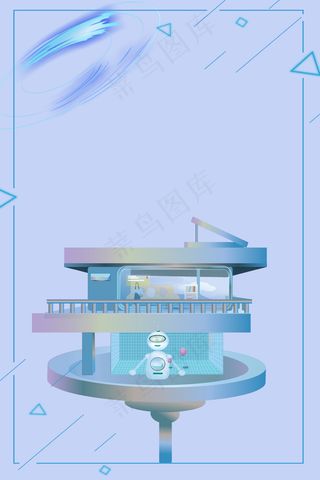 蓝色科技未来人工工智能科学