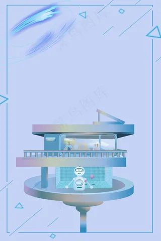 蓝色科技未来人工工智能科学