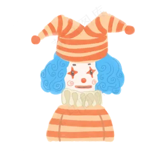 条纹愚人节恶搞小丑