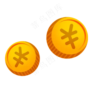 金色金币财富,免抠元素