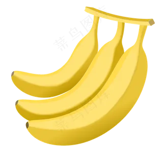 黄色水果香蕉插图