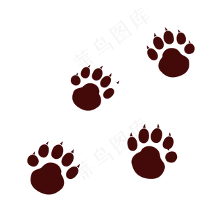 猫猫爪子走路痕迹,免抠元素
