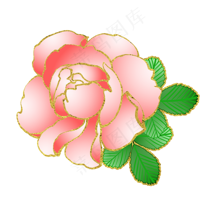 红白玫瑰唯美花卉PNG素材,免抠元素(2000*2000px 300 dpi )psd模版下载