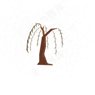 传统节日清明节柳树