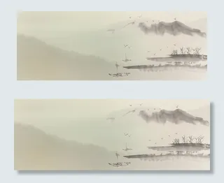 清明节复古中国风电商banner