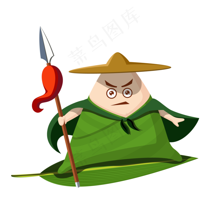 端午粽子武侠风(2000*2000px 300 dpi )ai矢量模版下载