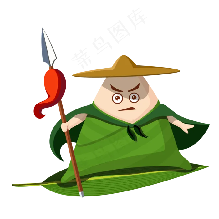 端午粽子武侠风(2000*2000px 300 dpi )ai矢量模版下载