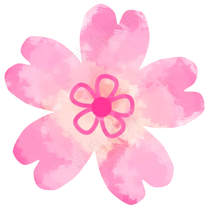 绽放粉色樱花花瓣(2500X2500(DPI:300))psd模版下载