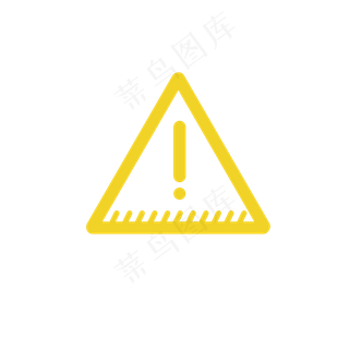 矢量手绘水彩线稿注意符号