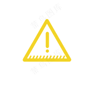 矢量手绘水彩线稿注意符号