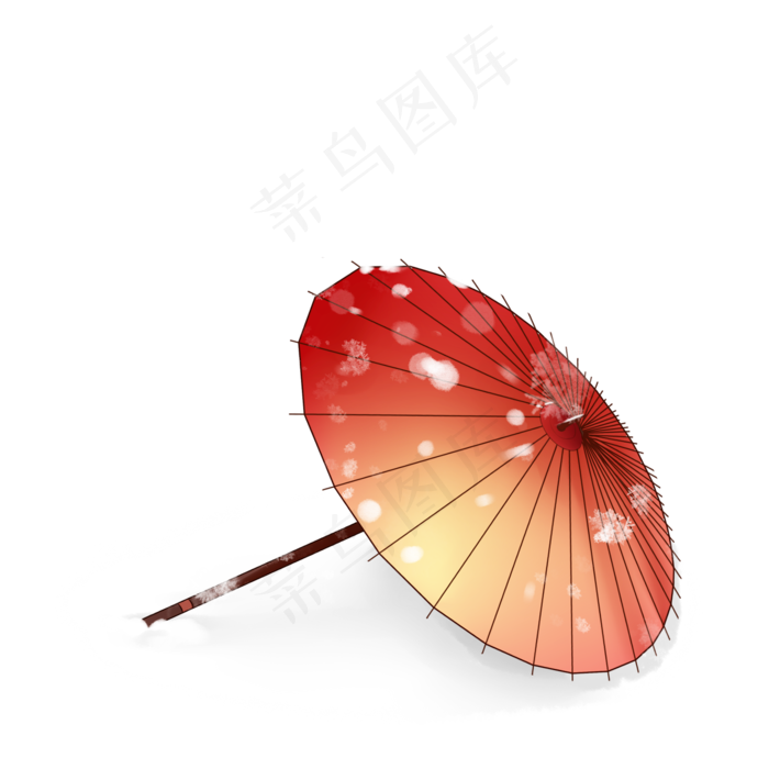 大雪中的伞节气