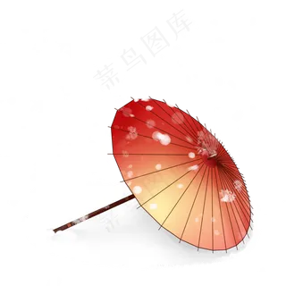 大雪中的伞节气