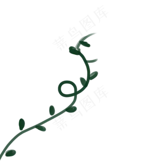 绿色的藤曼免抠图