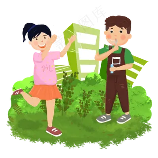 童年吹泡泡的小孩