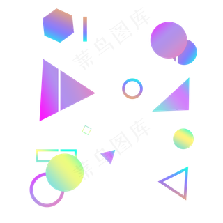 618渐变几何边框