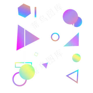 618渐变几何边框