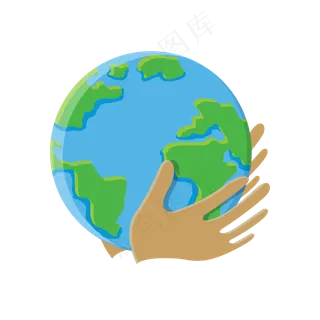 卡通世界地球日矢量图片