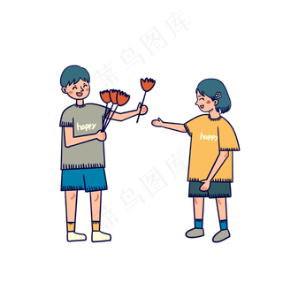 儿童节卡通可爱小孩子