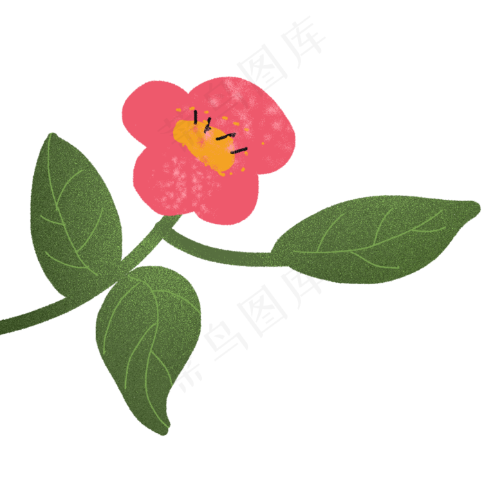 卡通粉色花朵下载