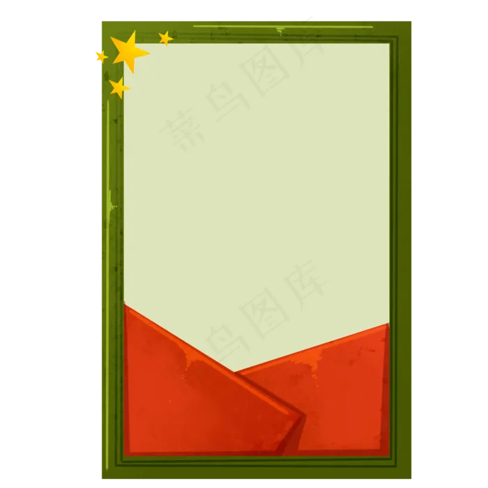 绿色建党节边框(2000X2000(DPI:299))psd模版下载