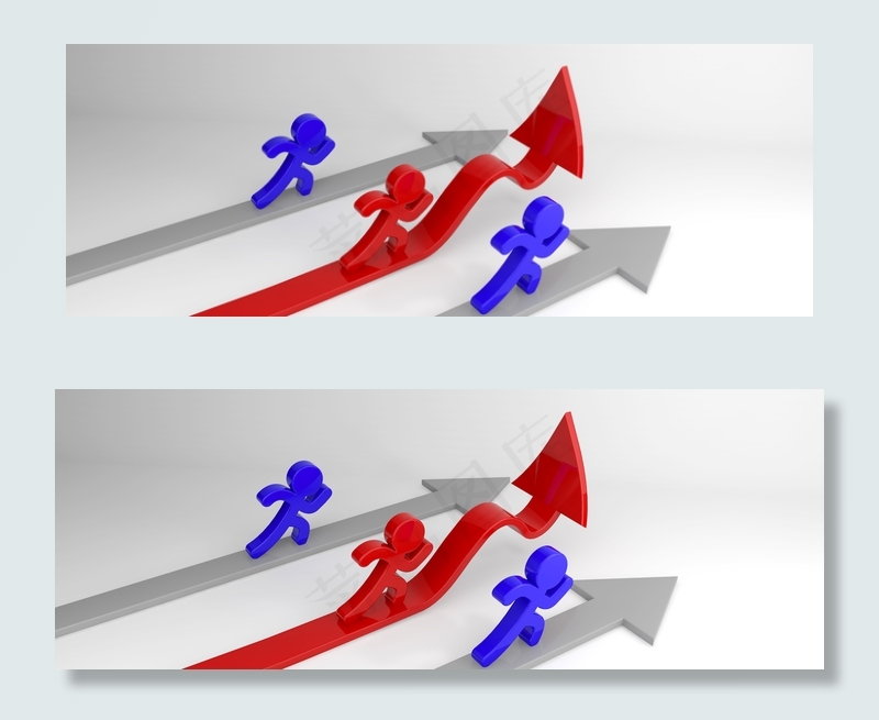 商务金融团队数据上涨背景