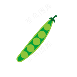 处暑夏季蔬果蔬菜豌豆图标