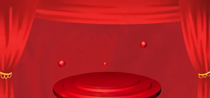 烟花节庆祝红色banner背景