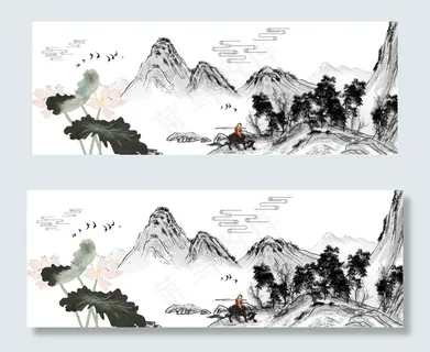 水墨清明节扫墓祭祀 水墨清明节扫墓祭祀