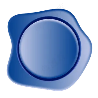 蓝色蜡封印章邮戳