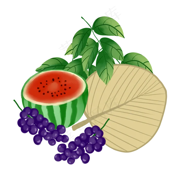 夏季大暑水果(2000X2000(DPI:299))psd模版下载