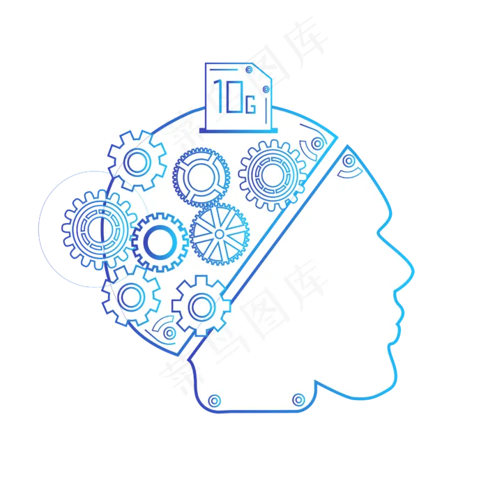 矢量免扣卡通大脑,免抠元素(4167*4167px 300 dpi )ai矢量模版下载