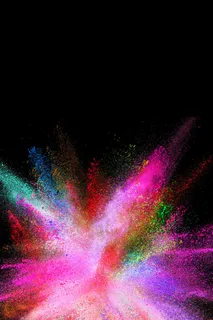 时尚水彩粉墨喷溅平面素材