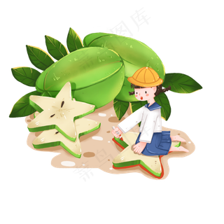 趣味应季丰收水果之秋天杨桃