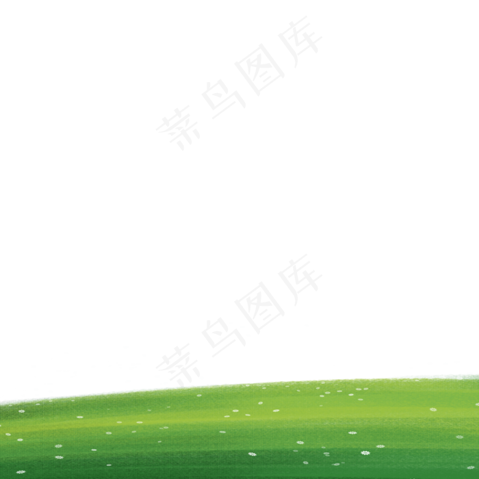 卡通春天草地下载,免抠元素(2000*2000px)psd模版下载
