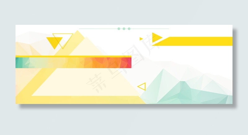 黄色渐变三角不规则底纹banner背景背景图片素材