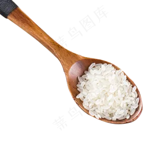 一勺新鲜美味的大米,免抠元素