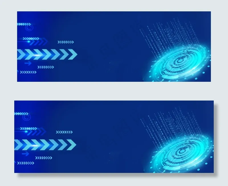 蓝色信用卡办理金融科技banner(1920*700px 	       )psd模版下载