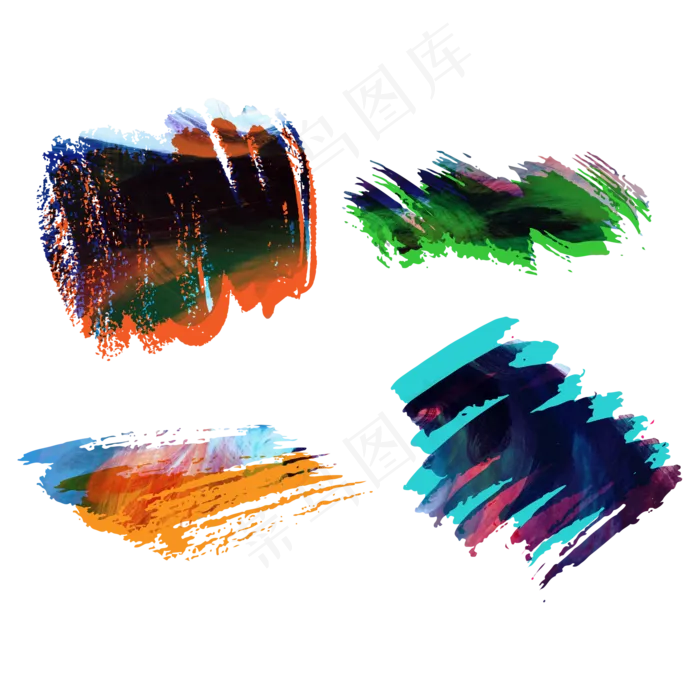 创意油画笔刷(2000*2000px 300 dpi )ai矢量模版下载