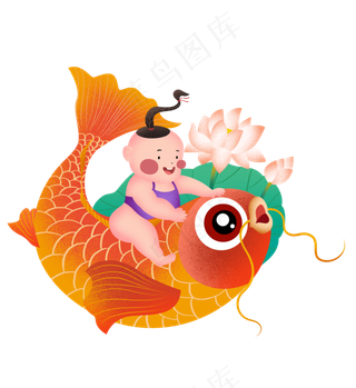 鼠年年画2020新年,免抠元素